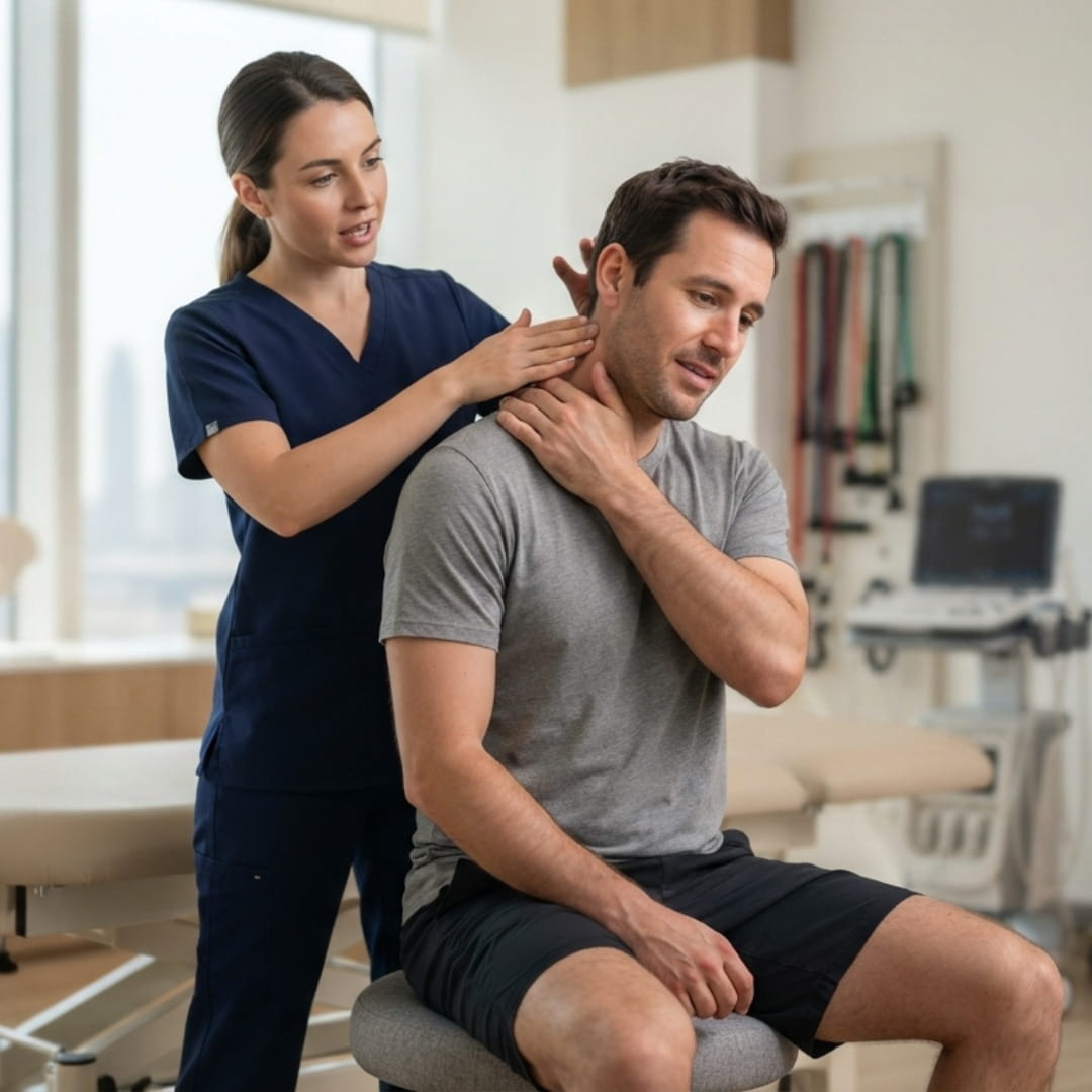 Neck Pain Treatment Dubai consultation at RamaCare Polyclinic